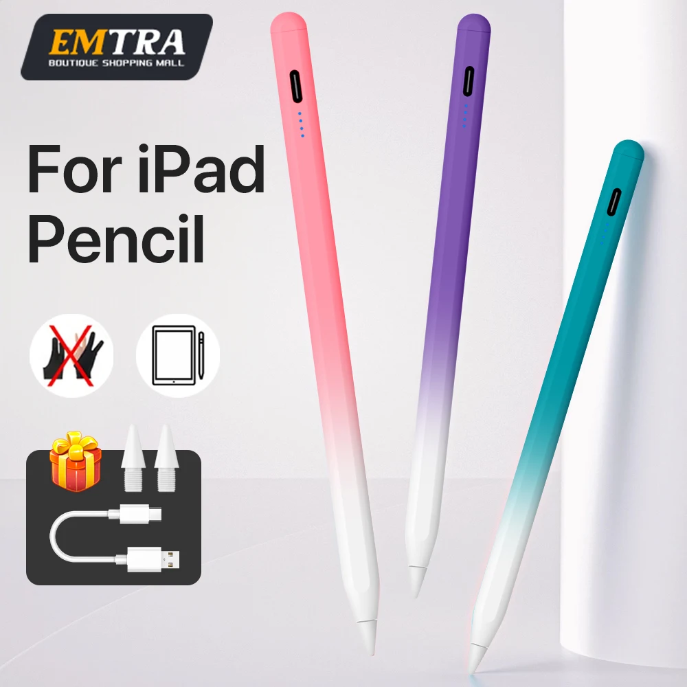Para Apple Pencil 2 1 Palm 2025 nueva actualización pantalla de potencia de rechazo accesorios para iPad iPad Pro 11 12,9 Air 5 6 Mini 6 7 lápiz óptico