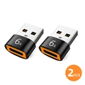 2PCS USB Black