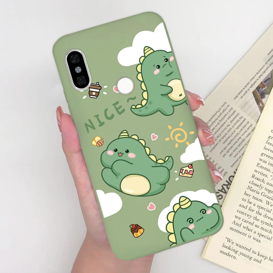 Funda de teléfono móvil para Xiaomi Redmi Note 5 5 Pro, carcasa trasera anticaída de silicona con forma de corazón y gato, Capa mate - imagen 5