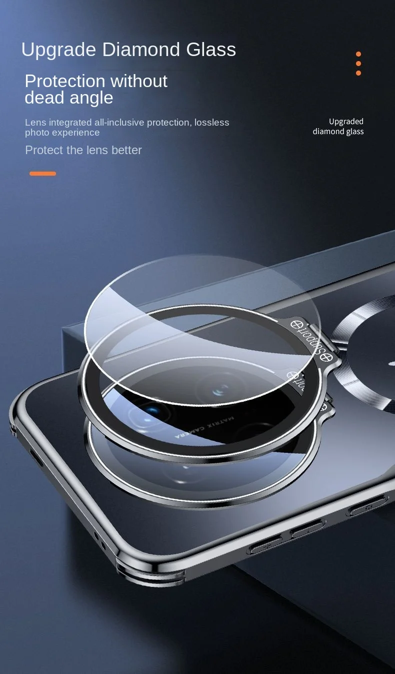 Para Huawei Honor Magic 7 Pro funda dura con soporte magnético lente de carga inalámbrica funda protectora trasera para Magic 7 7PRO Shell - imagen 4