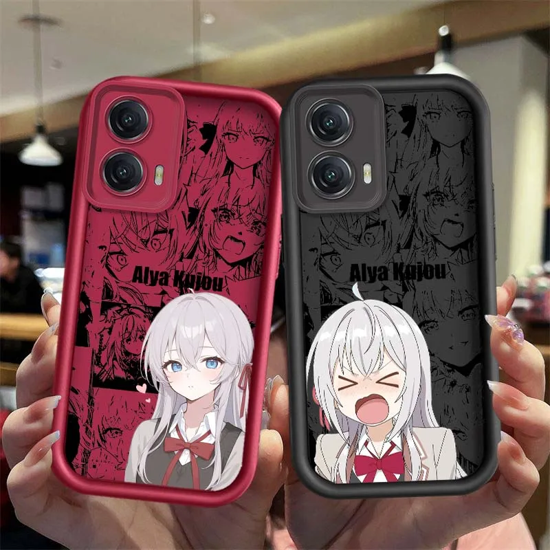 Alya Kujou Anime para Motorola Edge 50 60 G30 G20 G10 G05 G04s E30 E32 E14 Stylus Fusion Pro Eye escalera funda de teléfono