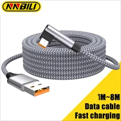 NNBILI Cable USB-C de carga rápida con conector en ángulo
