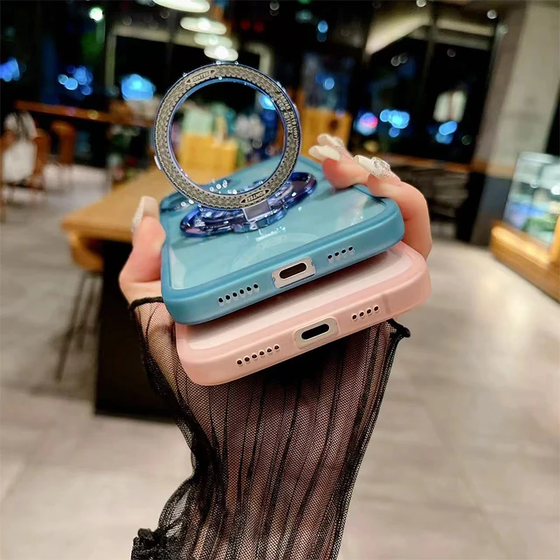 Funda transparente para Infinix Note 40 Pro Plus, cubierta trasera protectora con anillo giroscópico, lente magnética, 30, 40 Pro - imagen 5