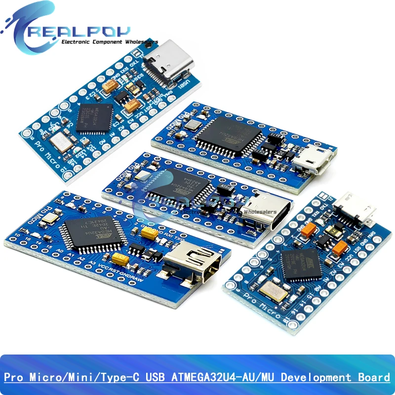 Pro MICRO/MINI/TYPE-CATmega32U4 5V 16MHz reemplazar ATmega328 para arduino Pro Mini con cabezal de 2 filas interfaz USB Leonardo