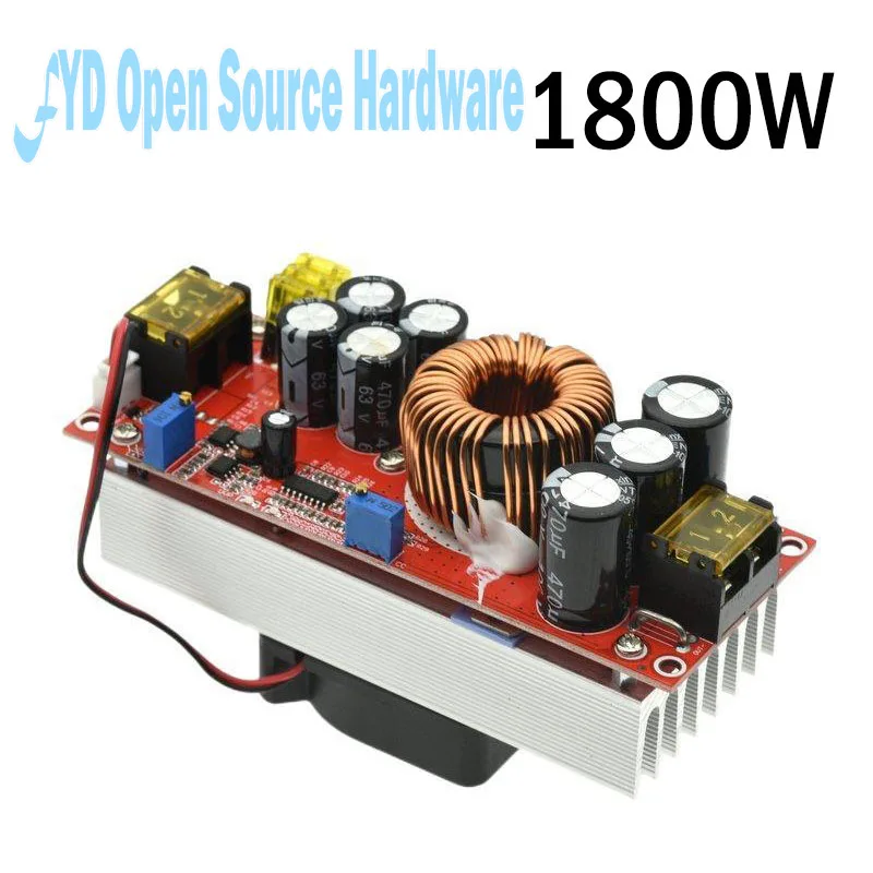 Convertidor de refuerzo de CC-CC de 1800W, 40A, módulo elevador ajustable de 10-60V a 12-90V con corriente constante para cargador de batería - imagen 4