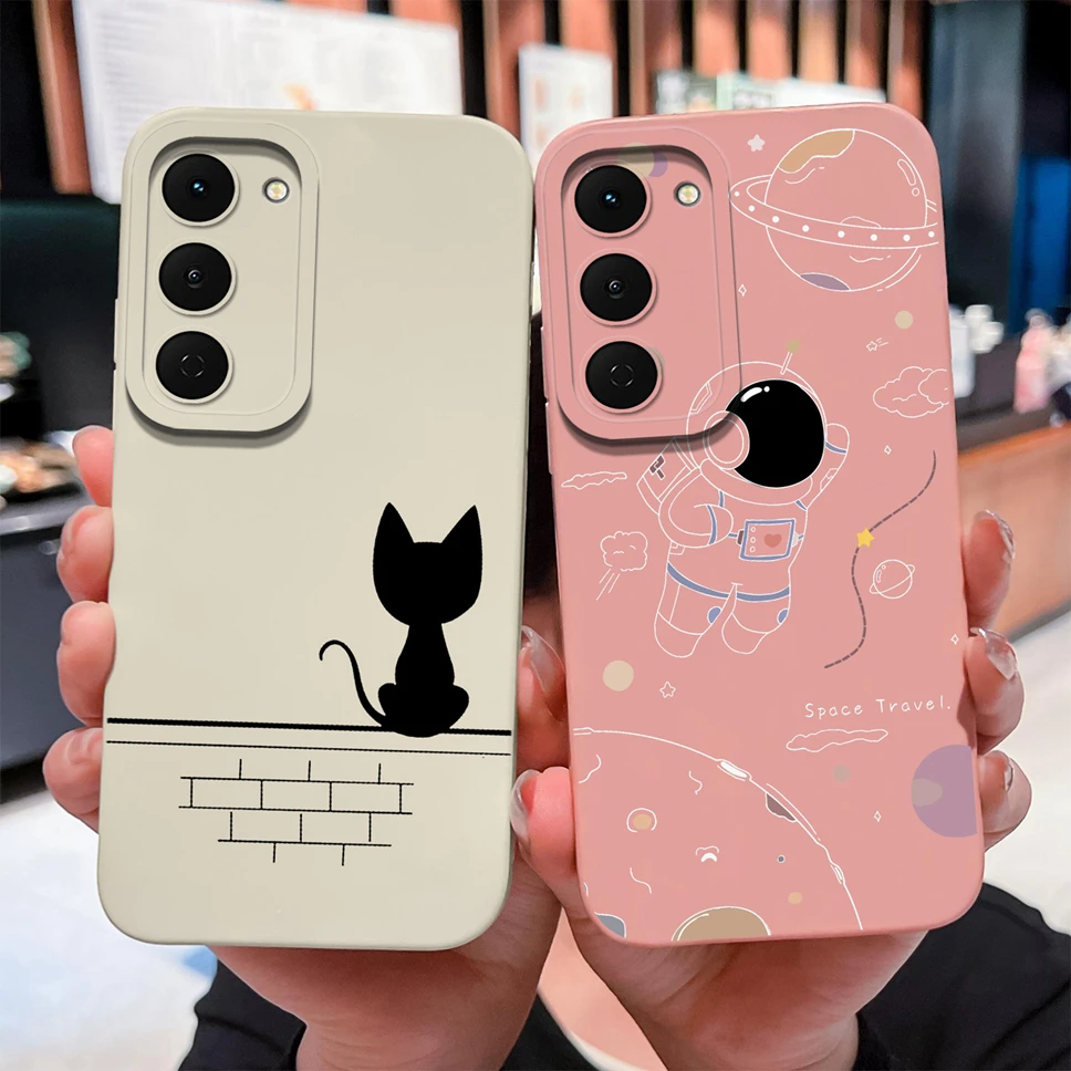 Funda para Tecno Spark 40 Pro Plus 4G, bonita funda de teléfono de silicona líquida suave con dibujos animados para Tecno Spark40Pro Pro + funda ligera