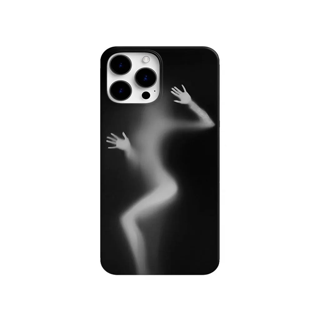 Funny Girl Art Personality Phone Case for iPhone 16 15 14 13 12 11 Pro Max XS XR XSMax 6 7 8 Plus Fashion Cute Glossy PC Cover - imagen 3
