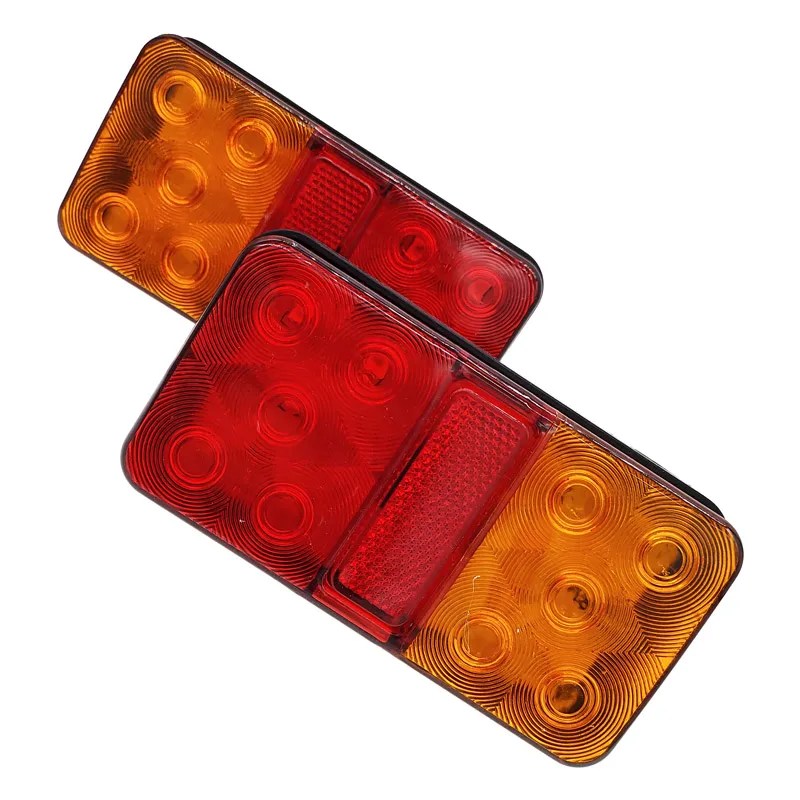 Luz LED trasera para remolque, lámpara de freno, impermeable, indicador de señal de giro para camión, caravana, furgoneta, Barco, 12/24V-80V, 2 piezas - imagen 4