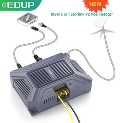 EDUP SK0057 Inyector PoE 180 W para Starlink V2 con USB-C
