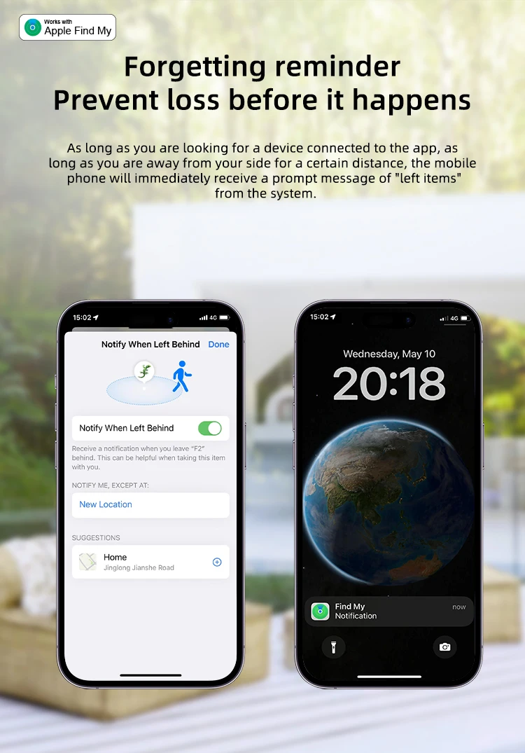 Timethinker-rastreador GPS con Bluetooth, localizador inteligente MFI para mascotas y niños, funciona con Apple Find My APP ITag, dispositivo de recordatorio antipérdida - imagen 5