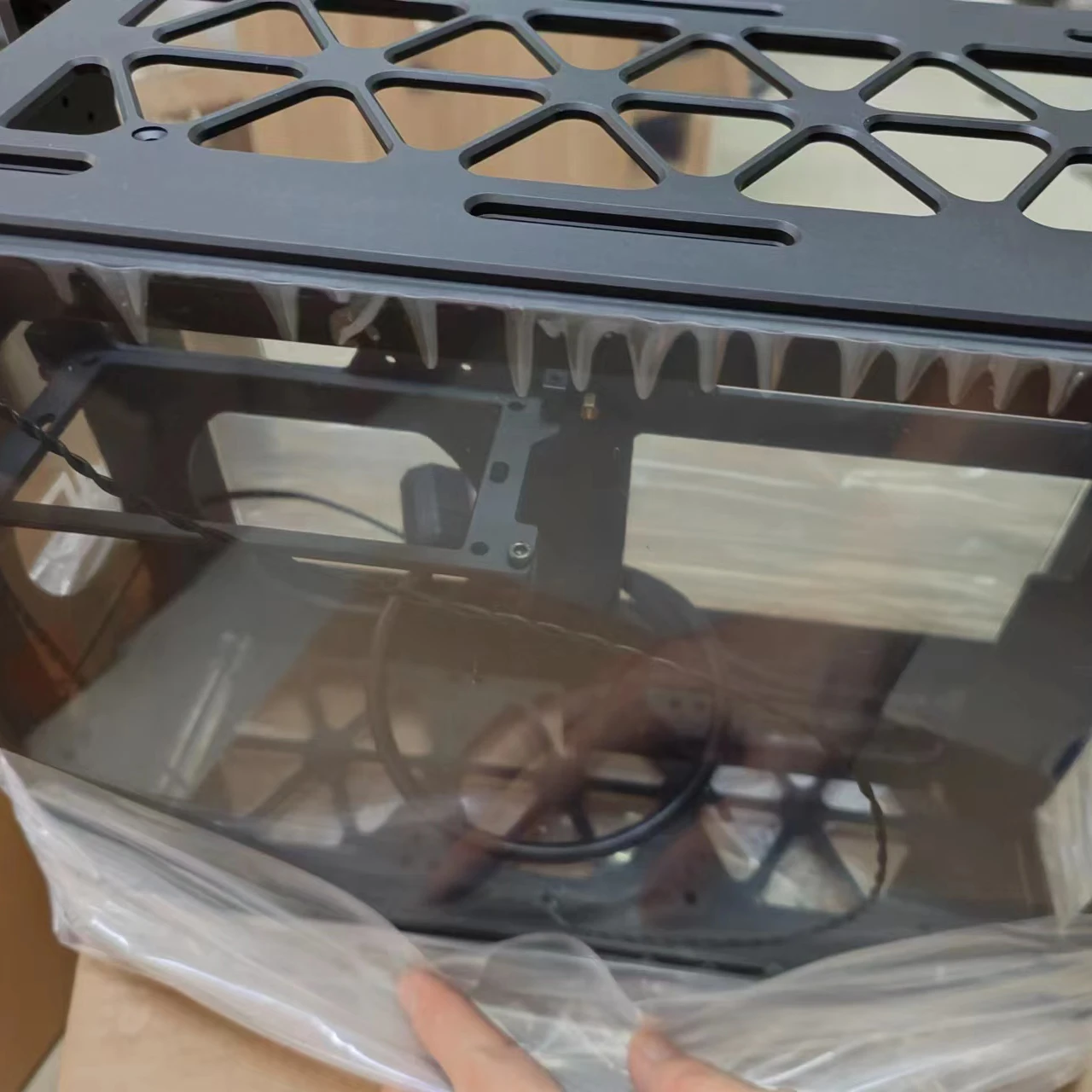 ACC X11 ITX A4 MINI caja de computadora para jugadores, soporte de refrigeración líquida personalizada, gabinete pequeño, pantalla de soporte, negro, 23*157*262MM - imagen 5