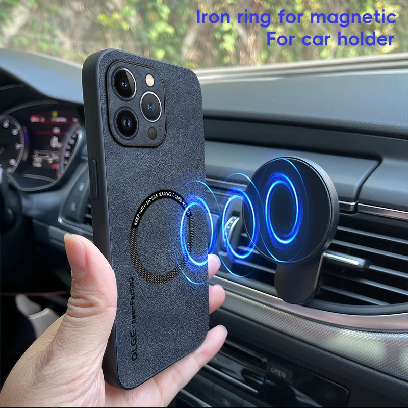 Funda suave de cuero Retro magnética para iPhone 14 Pro Max iPhone14 Pro Max Plus 5G funda de teléfono con carga inalámbrica - imagen 2
