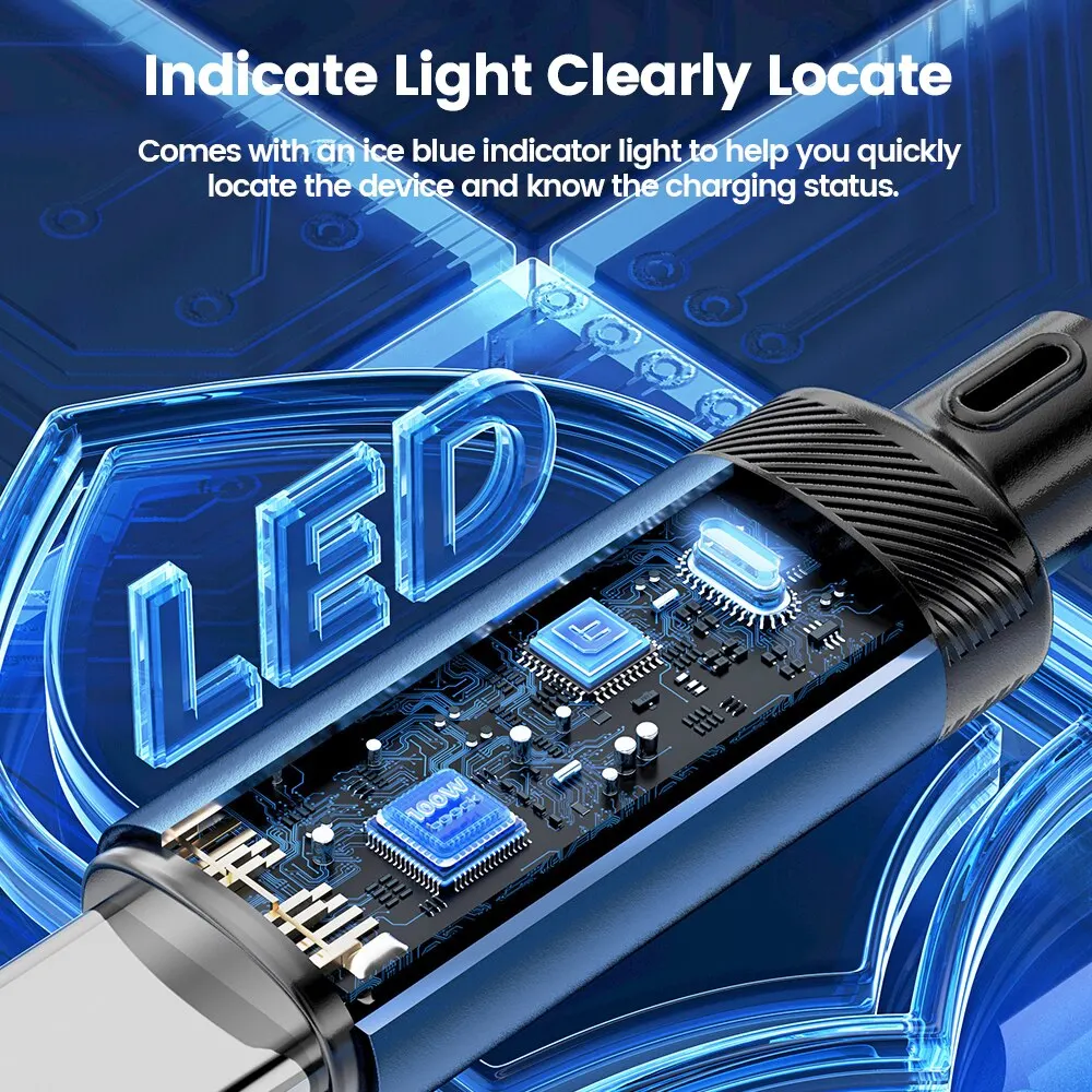 Toocki tipo C a tipo C Cable 100W 60W carga rápida 3,0 4,0 para Xiaomi 12 13 Realme Poco F5 Samsung Smartphone 5g carga rápida - imagen 5