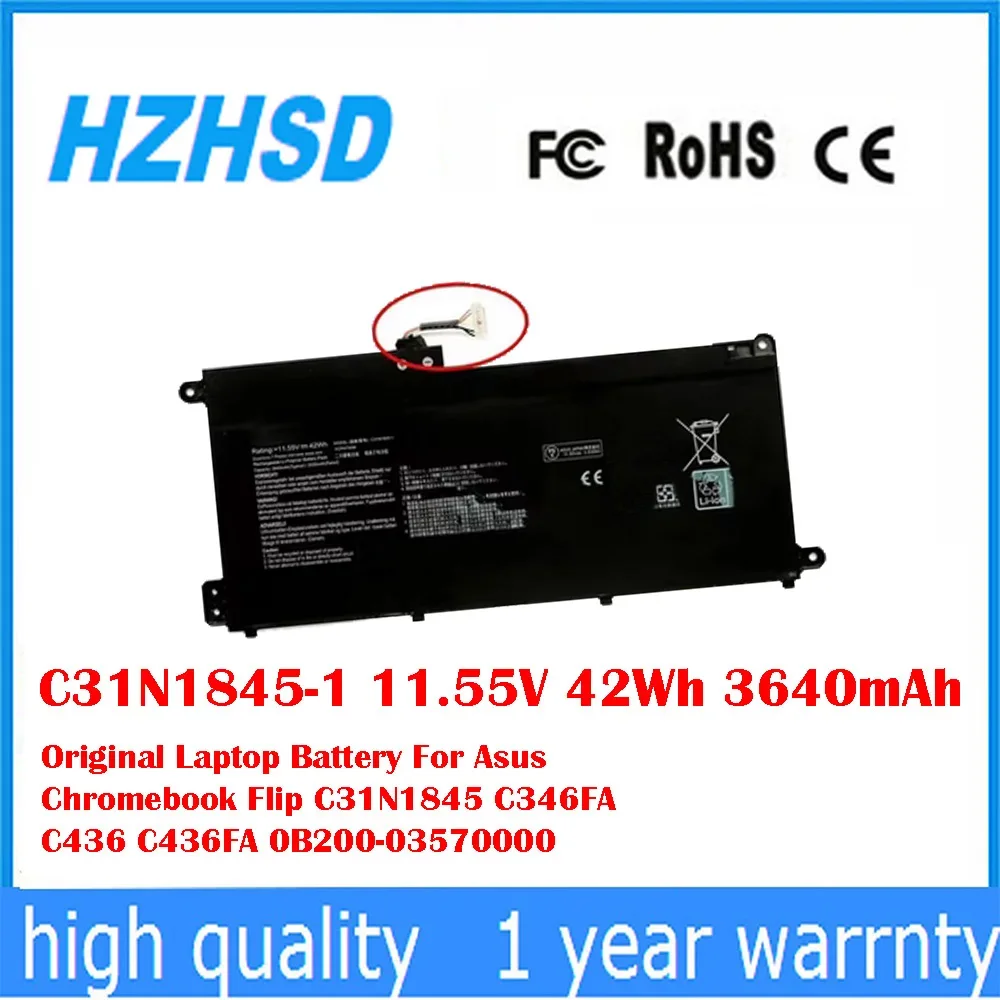C31N1845-1 11,55 V 42Wh 3640mAh batería Original del ordenador portátil para Asus Chromebook Flip C31N1845 C346FA C436 C436FA 0B200- 03570000