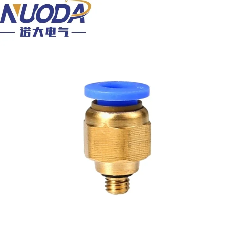 10 Uds conector de aire neumático montaje PC 4mm 6mm 8mm 10mm 12mm rosca 1/4 "1/8" 3/8 1/2 M5 accesorios de manguera conectores rápidos de tubería - imagen 3