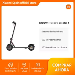 Xiaomi Electric Scooter 4 - Patinete 600W Doble Freno Neumáticos 10"