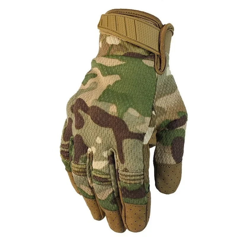 Guantes tácticos con pantalla táctil para hombre y mujer, militares del ejército, Paintball, Airsoft, combate, motocicleta, nudillos duros, dedo completo - imagen 2