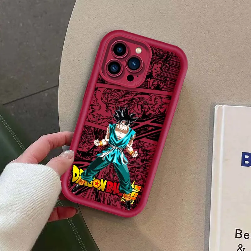 Funda de Anime d-dragon Balls para Apple iPhone 17 16 15 14 13 12 11 Plus Pro Max Eye Ladder - imagen 5