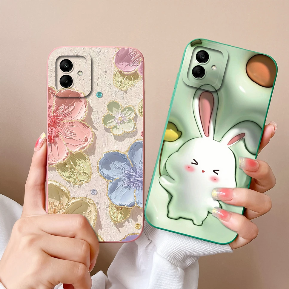 Para Samsung Galaxy A04 A04E M04 Funda blanda para teléfono encantador divertido Panda Funda trasera de silicona líquida para Samsung Galaxy A 04 Funda Capa - imagen 4