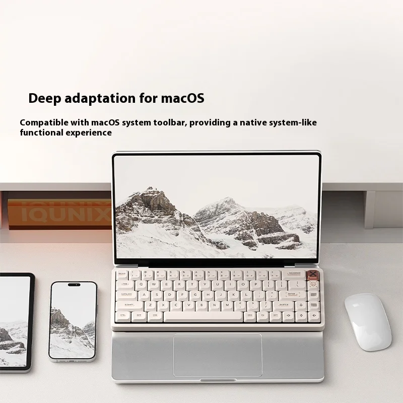 IQUNIX MG65 MG75 MG96 Teclado mecánico de eje bajo, Bluetooth inalámbrico, tableta de oficina portátil, computadora portátil, conexión externa - imagen 4