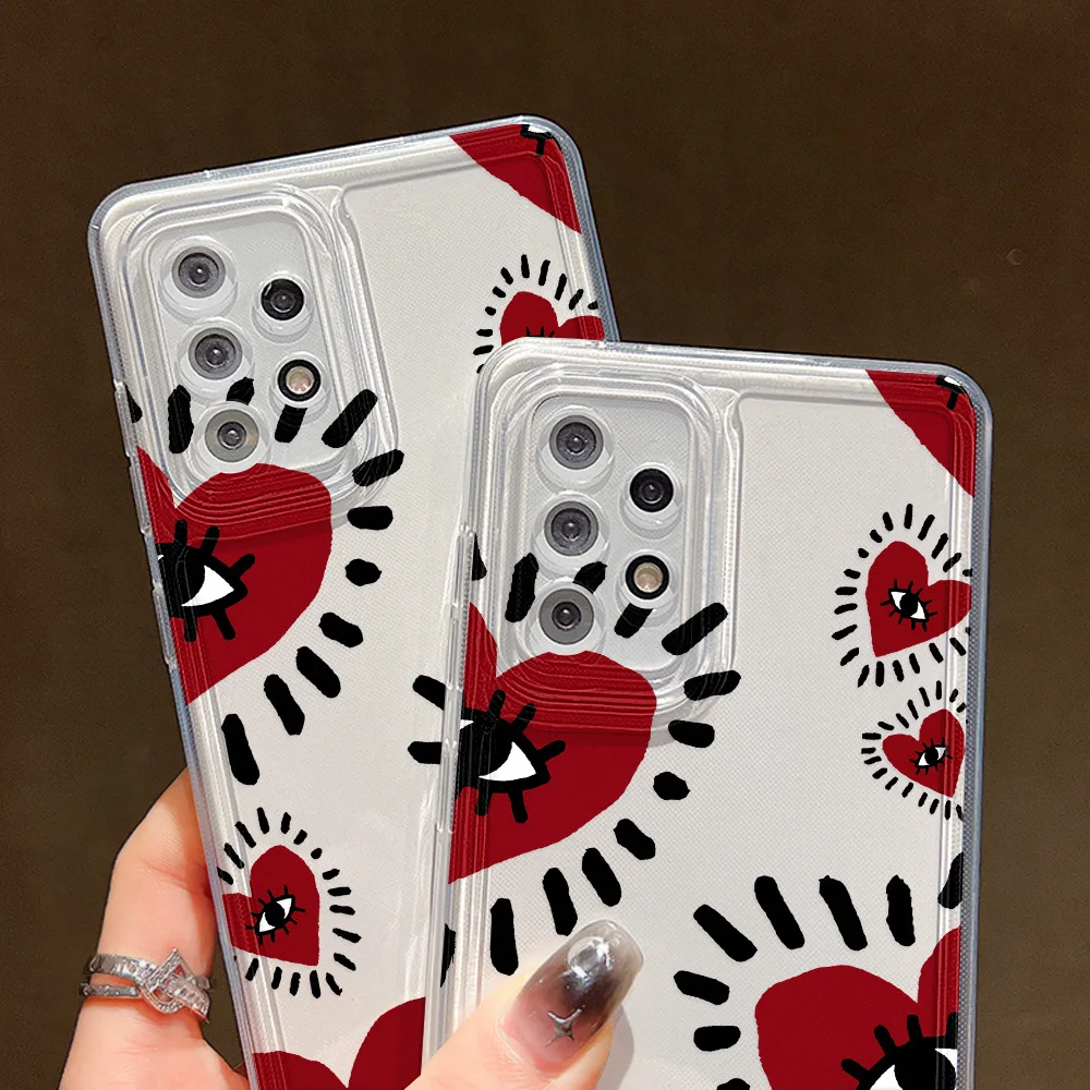 Lucky Eye Blue Evil Eye Case para Samsung A55 5G S24 Ultra S23 S22 S21 S20 FE S10 Plus A54 A35 A34 A33 A15 A14 Fundas de TPU - imagen 4