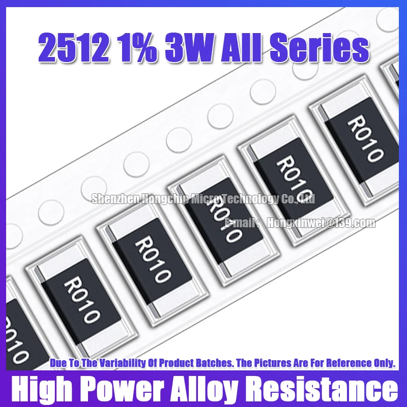10 Uds 2512 1% 3W 70mR R070 resistencia de aleación 0,07 Ohms detección de corriente resistencia de alta potencia 6,4X3,2 MM -55 ~ + 170 ℃ - imagen 2
