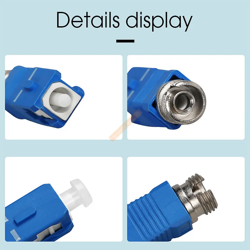 Adaptador de fibra óptica, acoplador de brida de junta de conversión, modo único FC hembra-SC, SC-FC macho - imagen 5