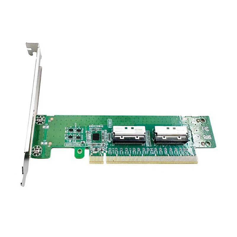 XIC PE5160-4IL PCIe5.0 x16 a 2 puertos MCIO 8i Adaptador delgado - imagen 3