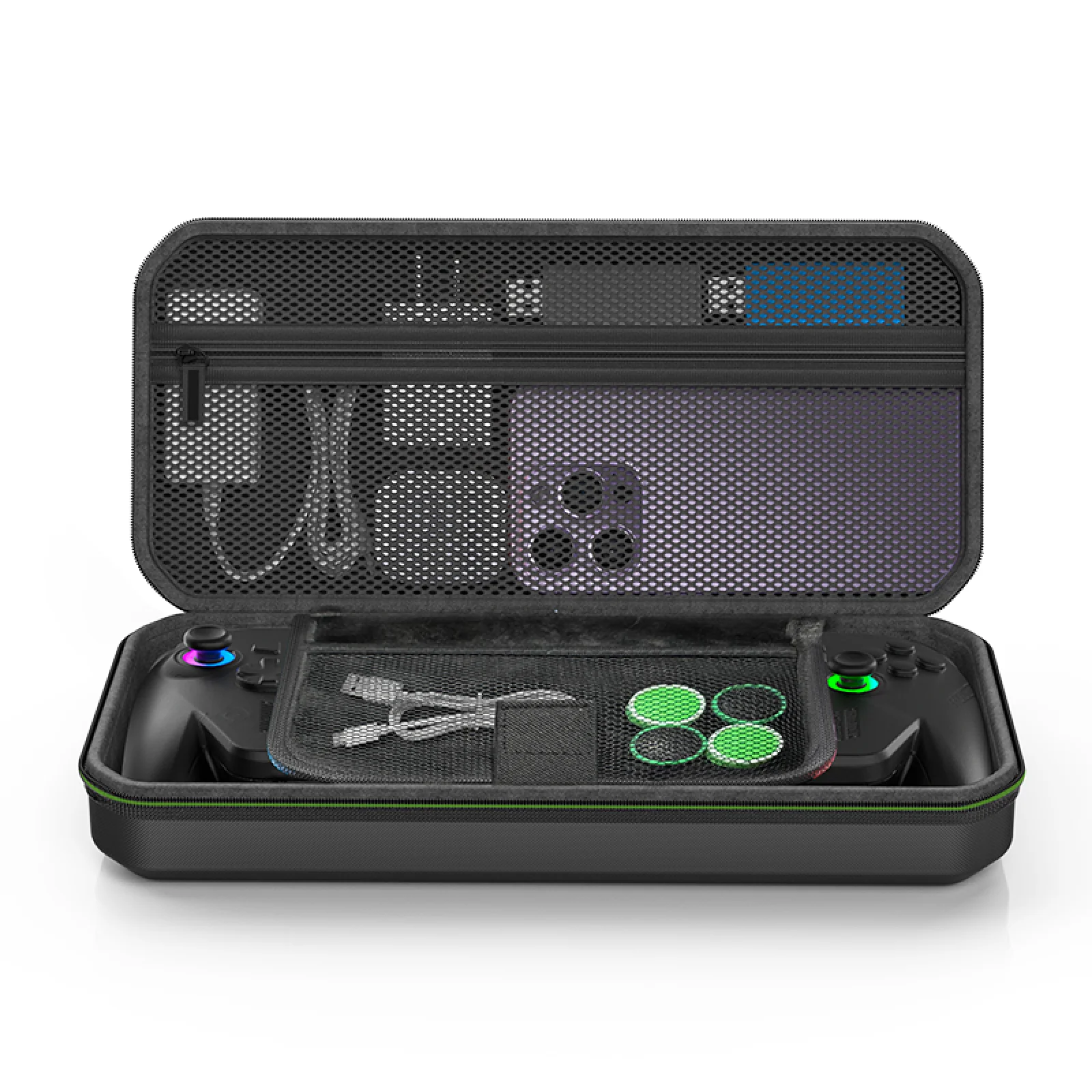 Kit de accesorios 4 en 1 para ROG Xbox Ally / Ally X, bolsa de transporte, funda de almacenamiento de viaje con protector de pantalla, tapa de Joystick y toallitas - imagen 4