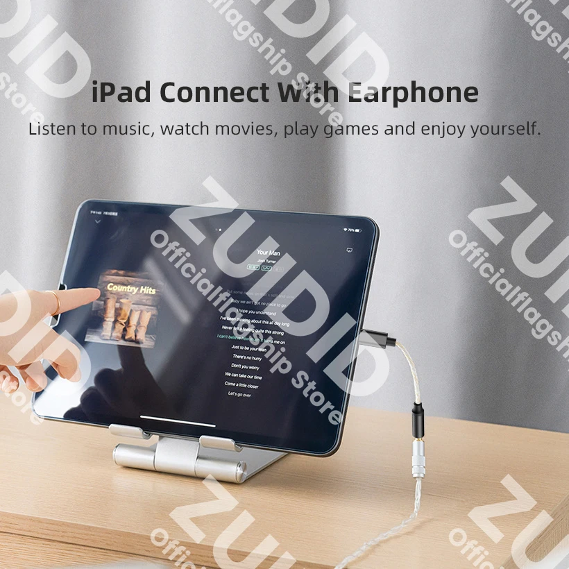 Adaptador de Audio USB tipo C a conector para auriculares de alta resolución, 32 bits, 384KHz, decodificador Digital HiFi DAC, convertidor auxiliar para iPad Pro y Samsung - imagen 4