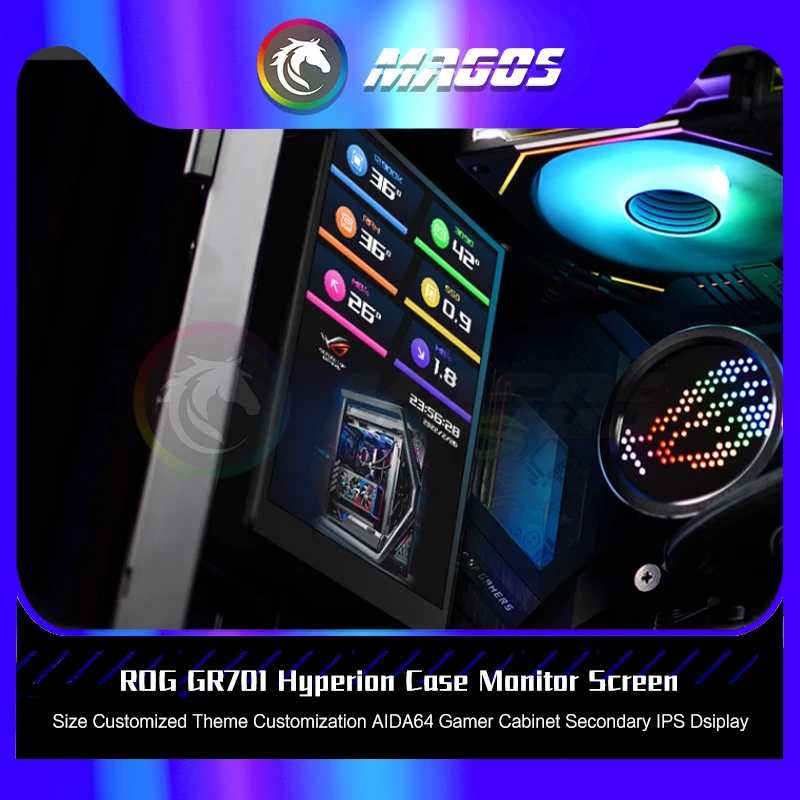 ROG GR701 Hyperion – Caja Monitor Gaming con Panel IPS Secundario