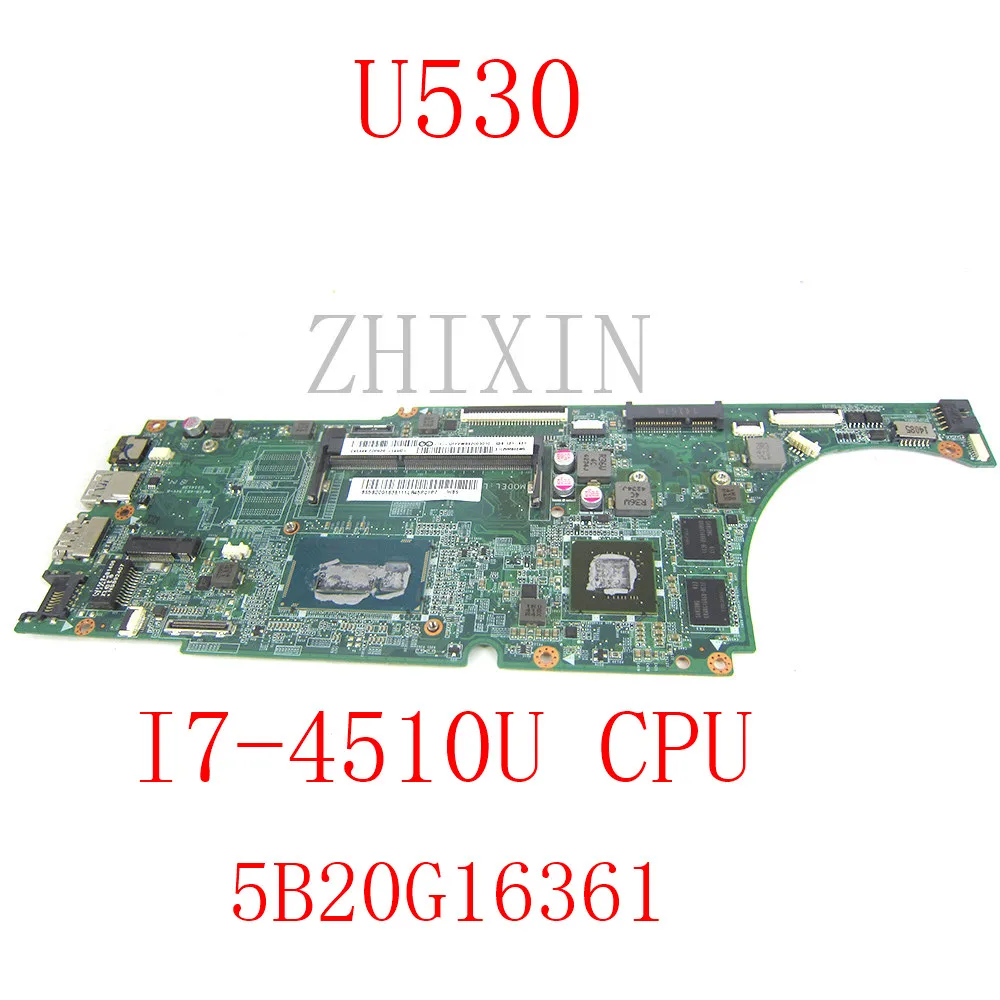 Yourui para Lenovo ThinkPad U530 placa base para ordenador portátil con i7-4510U CPU GT 730M 2GB GPU 5B20G16361 DA0LZ9MB8G0 prueba completa