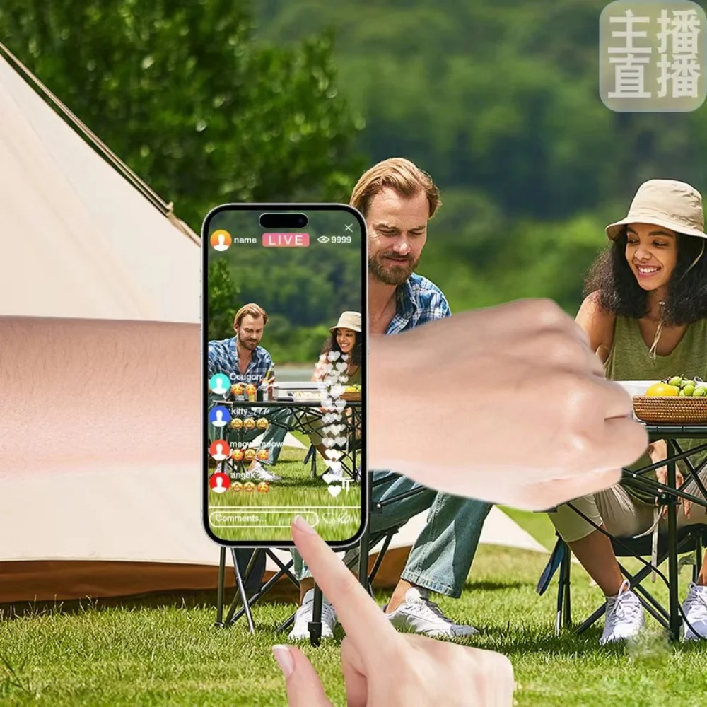 Brazalete pulsera soporte para teléfono móvil correa de muñeca magnética soporte de montaje para teléfono para iPhone 16 MagSafe Xiaomi para ciclismo senderismo gimnasio - imagen 3