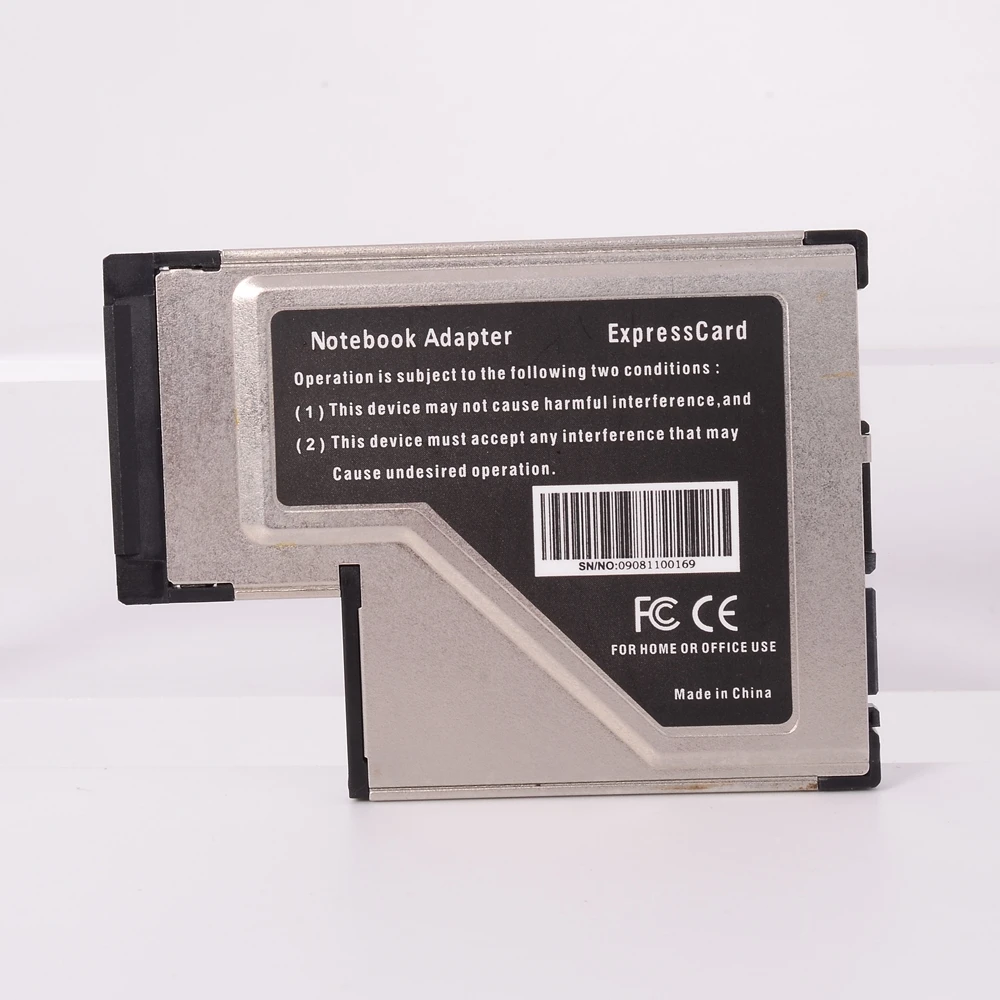 ExpressCard Notebook de 54 mm Express a USB3.0 + Tarjeta de expansión SATA en forma de T en forma de L - imagen 4