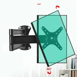 Brazo Monitor 360° – Soporte aluminio regulable pared 14-27″