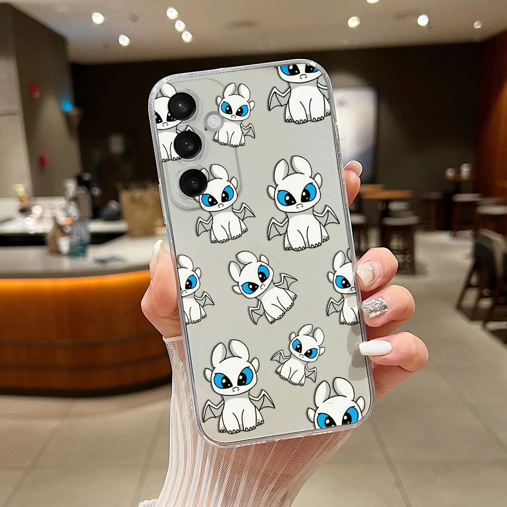 Funda de teléfono con diseño de dragón Furia sin dientes para Xiaomi Redmi Note 13, 12, 12, 11, 10, 10C, 13C, 10s, 9, 9s, 9A, 8, 5G, transparente - imagen 3