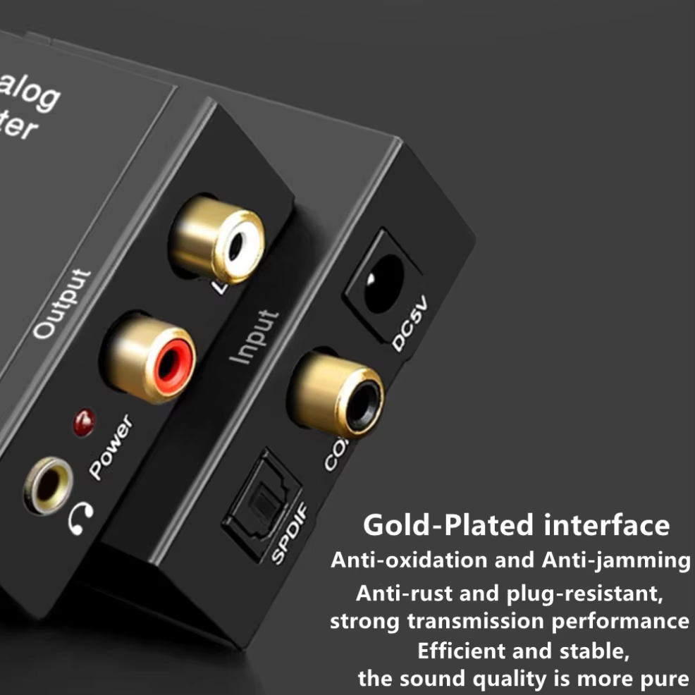 LccKaa-AMPLIFICADOR DE decodificador de Audio Digital a analógico, convertidor de 3,5 Mm, Jack Coaxial, fibra óptica, Aux, Rca, L/R, Spdif - imagen 2