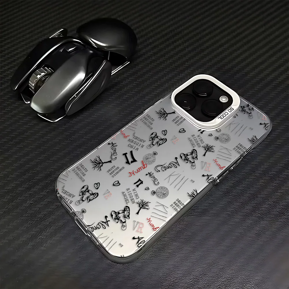 Popular XXXTentacion tatuajes funda de teléfono para iPhone 16e 16 15 14 13 12 11 mini Pro Max X XR XSMAX Plus Anti caída mate contraportada - imagen 3