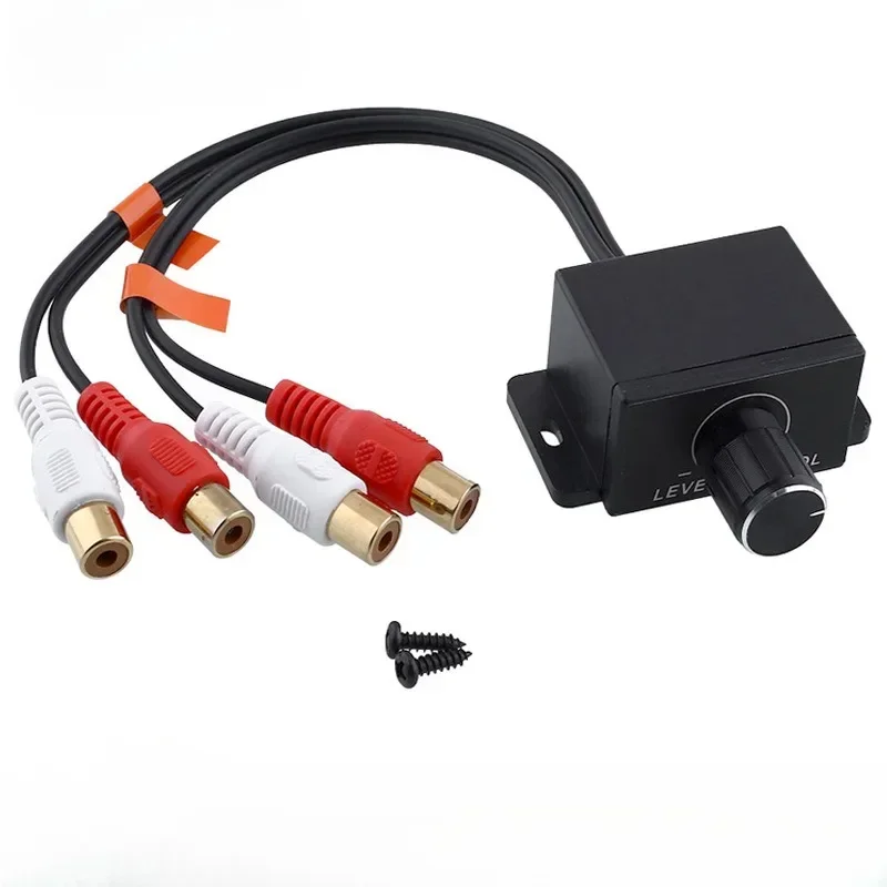 AMPLIFICADOR DE altavoz duradero para coche, perilla de Control de volumen remoto de nivel RCA de graves, regulador de volumen Universal LC-1 - imagen 3