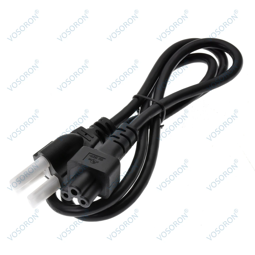 Cable de alimentación de CA de 3 clavijas, cable de repuesto de alimentación para computadora portátil Nema 5-15P macho a IEC 320 C5 hembra de 3,3 pies para computadora portátil - imagen 4