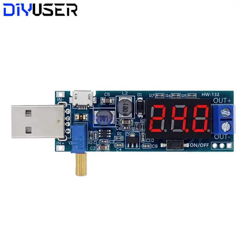 Módulo convertidor Boost Buck ajustable, DC-DC 5V a 3,3 V 12V reductor, amplio voltaje 1,2 V-24V para electrónica Arduino DIY - imagen 4
