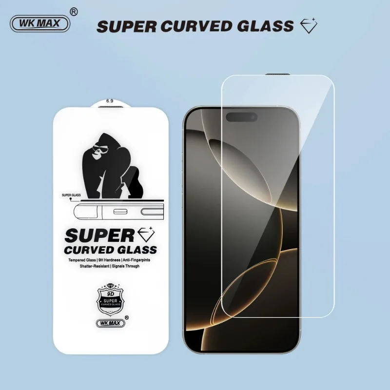 3 piezas 9D Arc Edge vidrio templado para iPhone 17 16 15 14 13 12 11 Pro XR Max Plus Protector de pantalla para iPhone 17 Pro Max vidrio - imagen 2