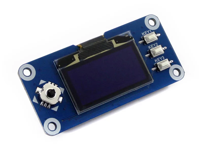 Waveshare sombrero con pantalla OLED de 1,3 pulgadas para Raspberry Pi 2B/3B/3B +/Zero/Zero W, 128x64 píxeles, SPI, interfaz I2C, controlador integrado - imagen 2