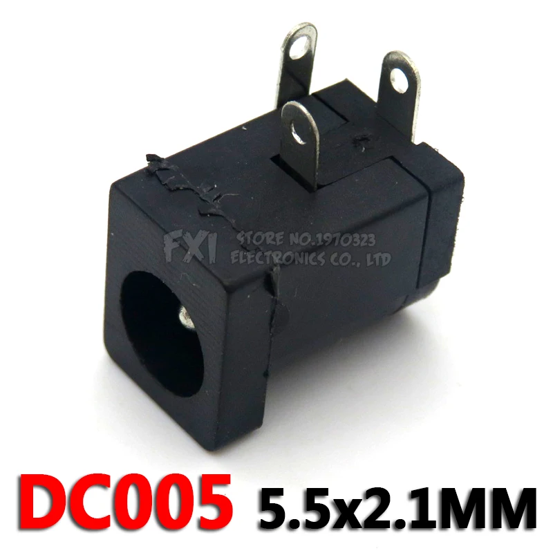 Conector de toma de corriente CC, 5,5x2,1 MM, 0,7, 2,0 MM, DC-005, DC-002, DC-012, DC-017, DC-022, DC-022B, DC-025, DC005 - imagen 3