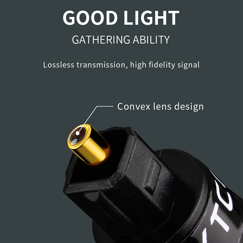 Cable de Audio óptico YYTCG, Cable de fibra óptica Digital, Cable Coaxial SPDIF para TV Box, amplificadores, reproductor, Cable de barra de sonido PS4/PS5 - imagen 4