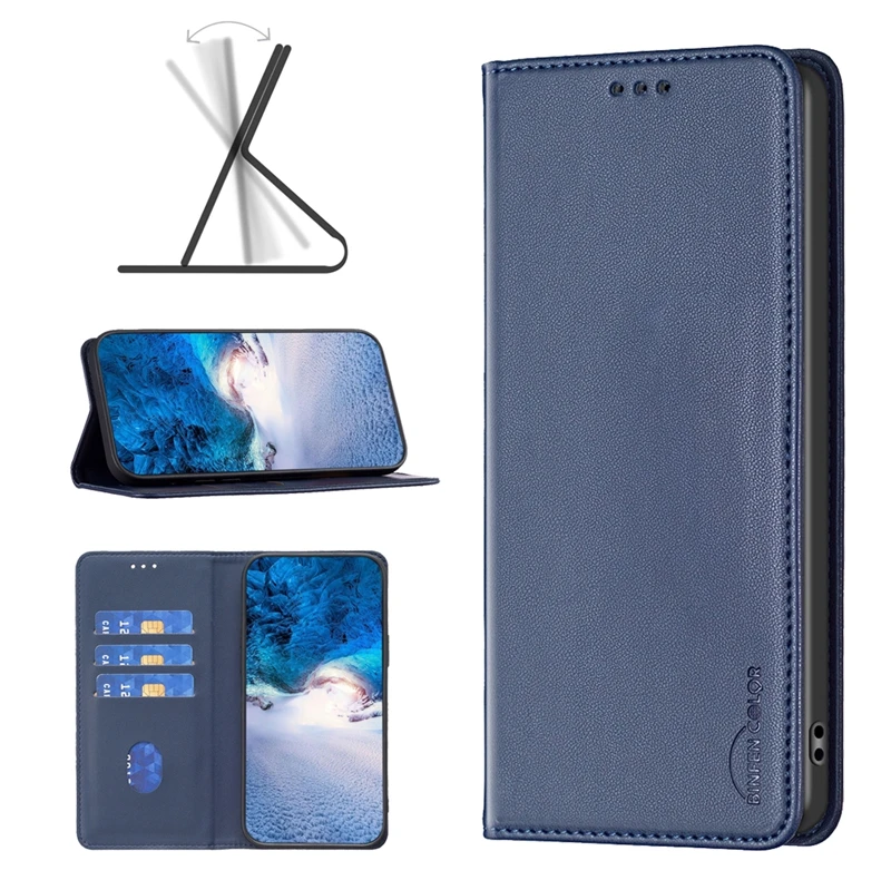 Funda de cuero para Honor 200 Lite, carcasa magnética de Color sólido para Huawei Honor 200 Lite - imagen 4