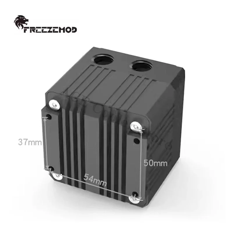 FREEZEMOD Bomba de agua silenciosa refrigerada por agua para computadora, cabezal de 3,5 metros, flujo de 650L/H, cubierta de POM de metal PWM PU-EG4 - imagen 4