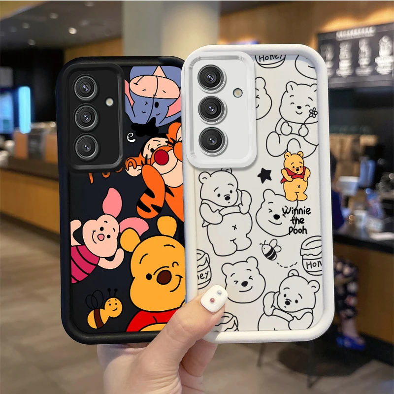 Funda de silicona de Disney Winnie Pooh para Samsung Galaxy A35, A34, A33, A32, 5G, A31, A30, A24, A23, A22, A13, A12, A05, A03, cubierta a prueba de golpes - imagen 2