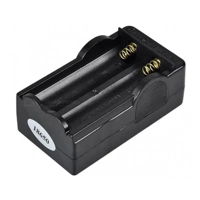 Cargador de batería de iones de litio recargable, enchufe de pared de CA 100V-240V, EE. UU./UE, doble ranura 18650, 3,7 V, 18650