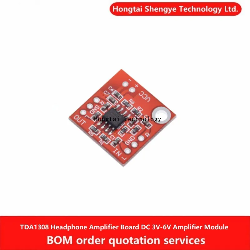Placa amplificadora de auriculares TDA1308, módulo amplificador de DC3V-6V, se puede utilizar como preamplificador